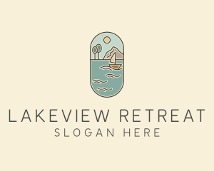 Lake - Lake Yacht Travel logo design