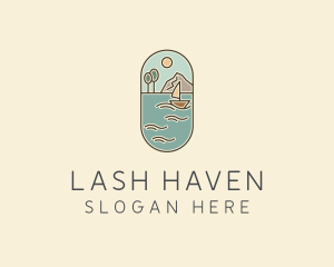 Lake Yacht Travel logo design