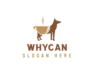 Coffee Shop - Dog Coffee Cup logo design