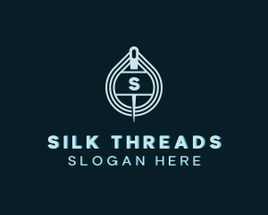 Knitting Needle Thread logo design