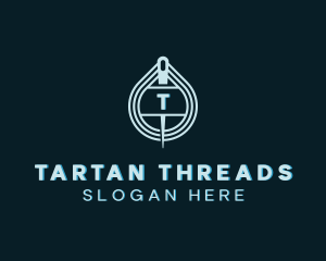 Knitting Needle Thread logo design