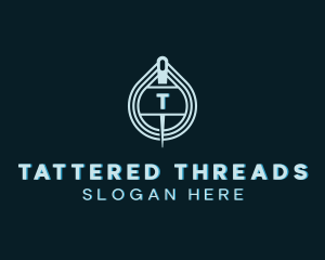 Knitting Needle Thread logo design