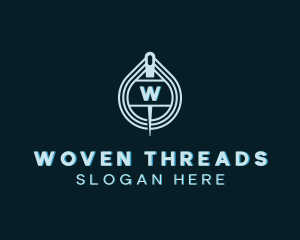 Knitting Needle Thread logo design