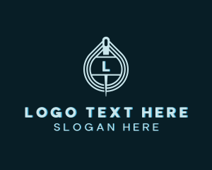 Knit - Knitting Needle Thread logo design