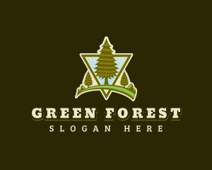 Tree Forest Woods logo design