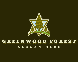 Tree Forest Woods logo design