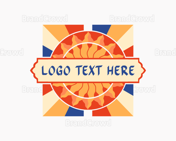 Decorative Sun Ray Logo