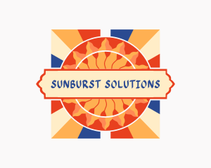 Sunburst - Decorative Sun Ray logo design