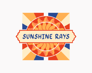 Decorative Sun Ray logo design