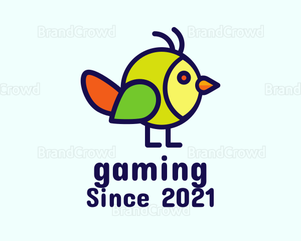 Multicolor Baby Bird Logo