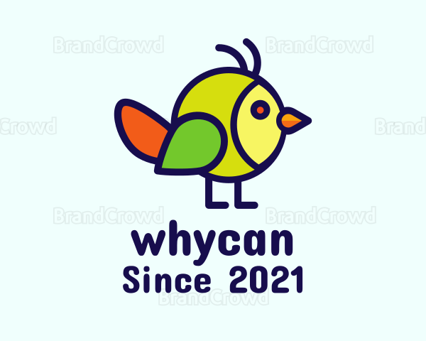 Multicolor Baby Bird Logo