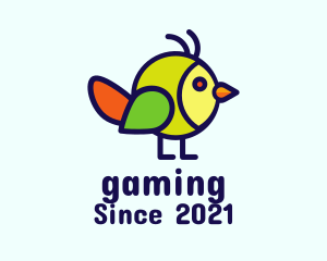 Passerine - Multicolor Baby Bird logo design