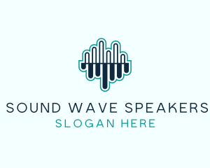 Sound Equalizer Waves logo design