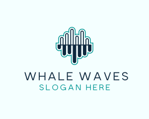 Sound Equalizer Waves logo design