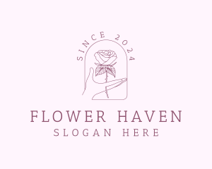 Flower Rose Florist logo design