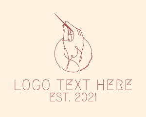 Embroidering - Needle Thread Tailoring Shop logo design