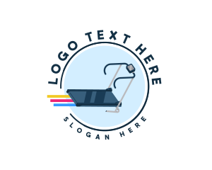 Exercise - Running Treadmill Exercise logo design