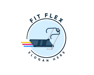 Exercise - Running Treadmill Exercise logo design