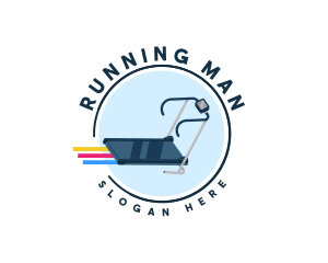 Running Treadmill Exercise logo design