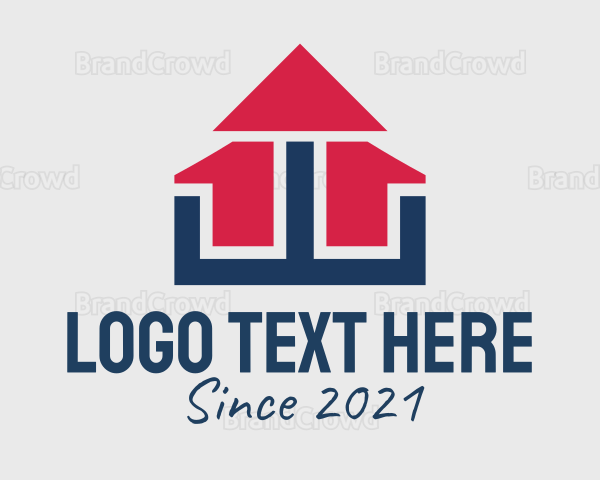 Modern Home Builder Logo