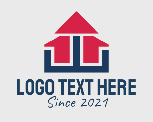 Rental - Modern Home Builder logo design