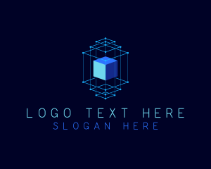 Data - AI Cube Technology logo design