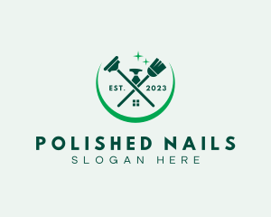 Home Cleaning Tools logo design