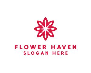 Flower Nature Spa logo design