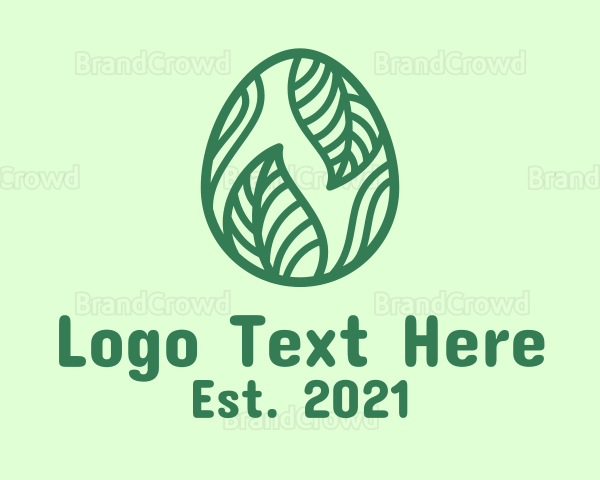 Green Herbal Egg Logo