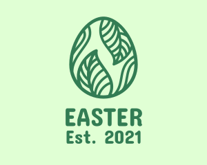 Green Herbal Egg logo design