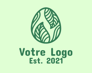 Environment Friendly - Green Herbal Egg logo design