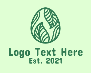 Herbal - Green Herbal Egg logo design