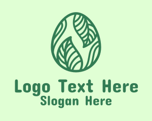 Green Herbal Egg Logo
