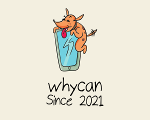 Daycare Center - Dog Mobile Phone Cartoon logo design