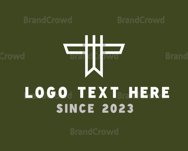 Geometric Corporate Aviation Letter T Logo