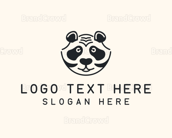 Wildlife Panda Head Logo