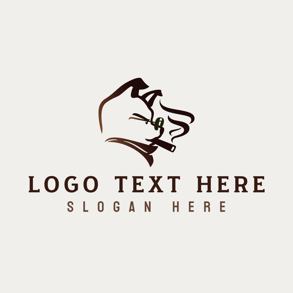 Tough Smoke Dog Logo | BrandCrowd Logo Maker