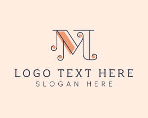 Elegant - Stylish Salon Letter M logo design