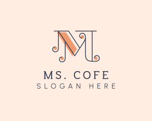 Stylish Salon Letter M logo design