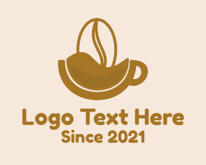 Mug - Brown Coffee Bean Mug logo design