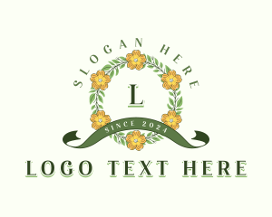 Stylist - Floral Wreath Decor logo design