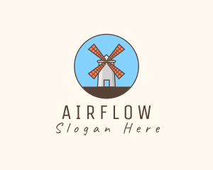 Windmill Farm Countryside logo design