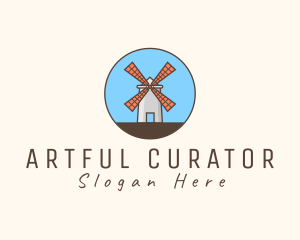 Windmill Farm Countryside logo design