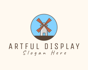 Windmill Farm Countryside logo design