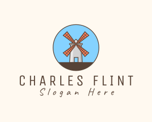 Windmill Farm Countryside logo design