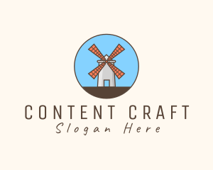 Windmill Farm Countryside logo design