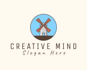 Windmill Farm Countryside logo design