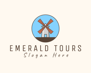 Windmill Farm Countryside logo design