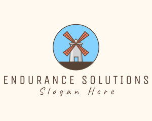 Windmill Farm Countryside logo design