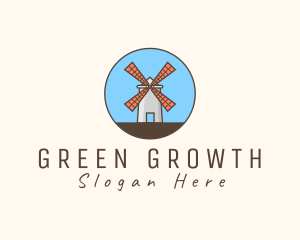 Windmill Farm Countryside logo design